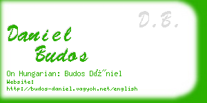 daniel budos business card